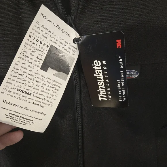 NWT WIDDER System 2 Lectric-Vest  Motorcycle Heated Electric Mens 44 Biker - Picture 4 of 9